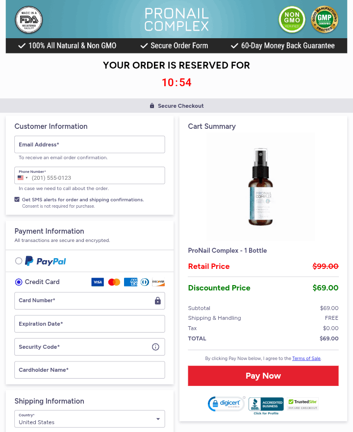 pronail complex price
